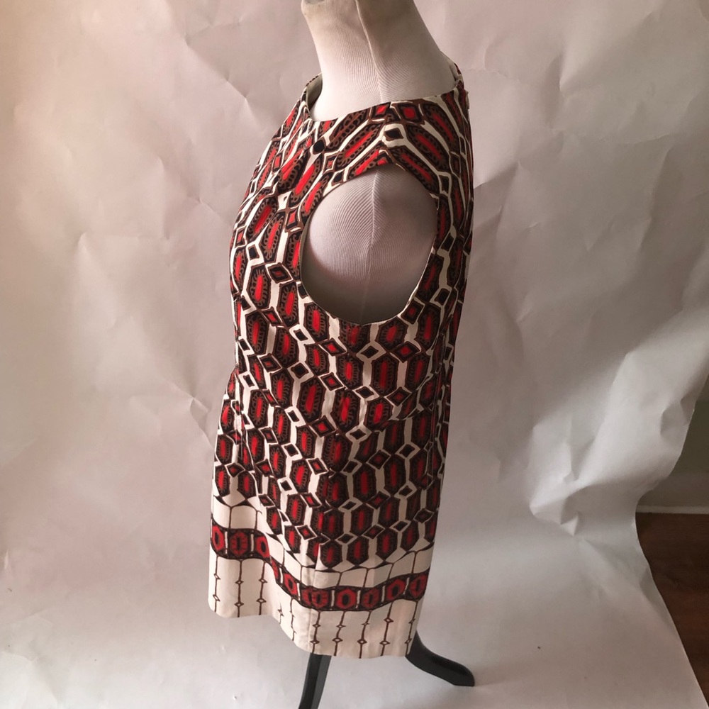 Talbots red and white dress size 8p - Picture 3 of 6